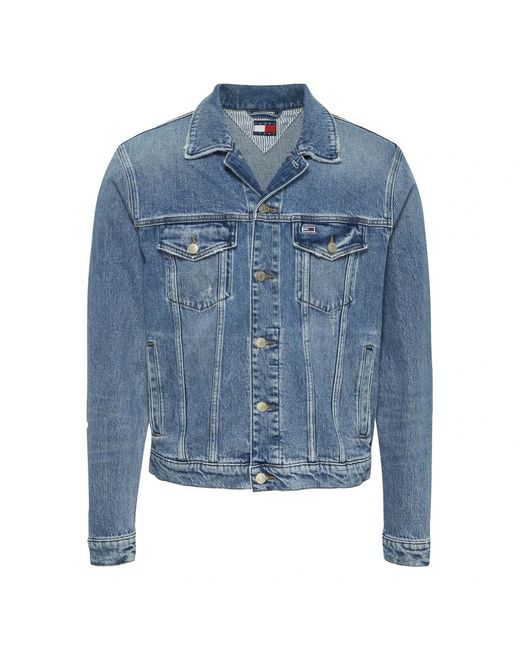 Tommy Hilfiger Blue Denim Jackets for men