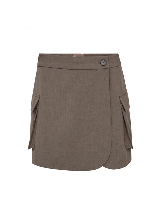 co'couture Brown Short Skirts