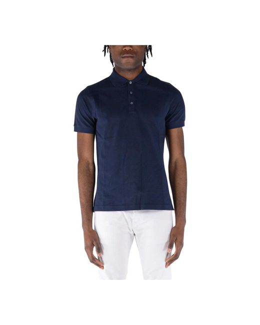 Fay Tops ,Blauw ,Katoen Klassiek Poloshirt in het Blue voor heren