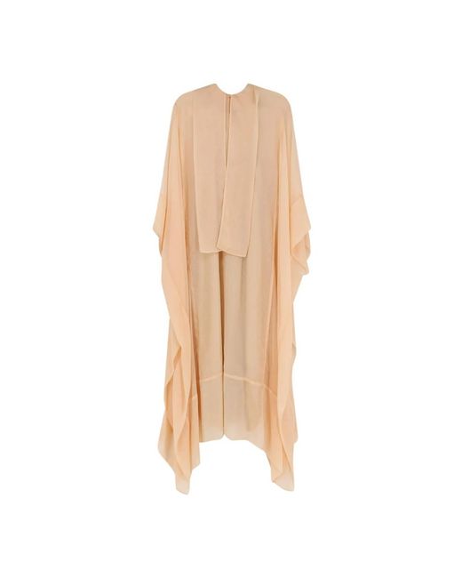 Alberta Ferretti Natural Midi Dresses