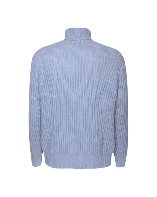 Dell'Oglio Blue Cashmere Knitwear for men