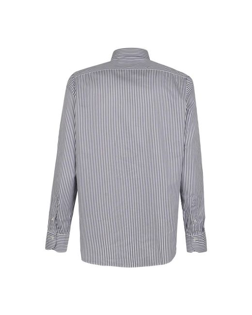 Finamore 1925 Blue Casual Shirts for men