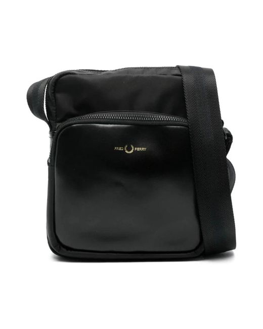 Fred Perry Black Messenger Bags for men