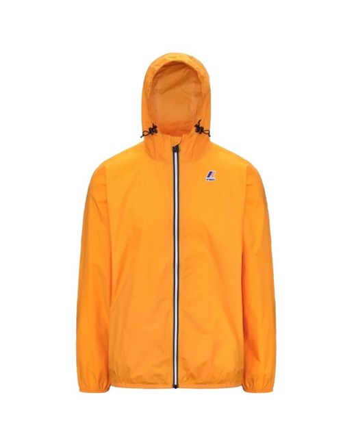 K-Way Orange Rain Jackets for men