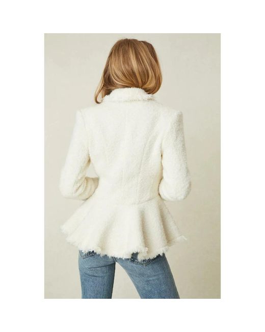 LoveShackFancy White Double-Breasted Coats