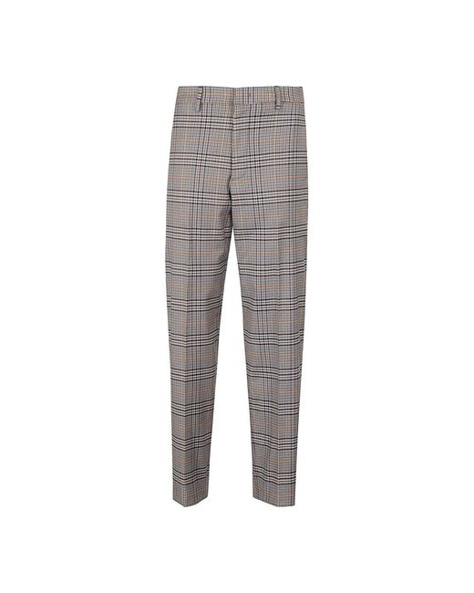 Dondup Gray Straight Trousers