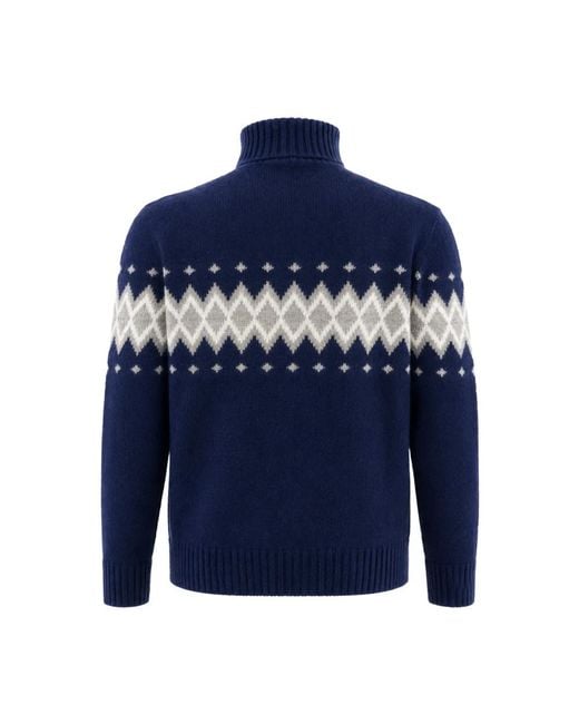 Eleventy Blue Cashmere Knitwear for men