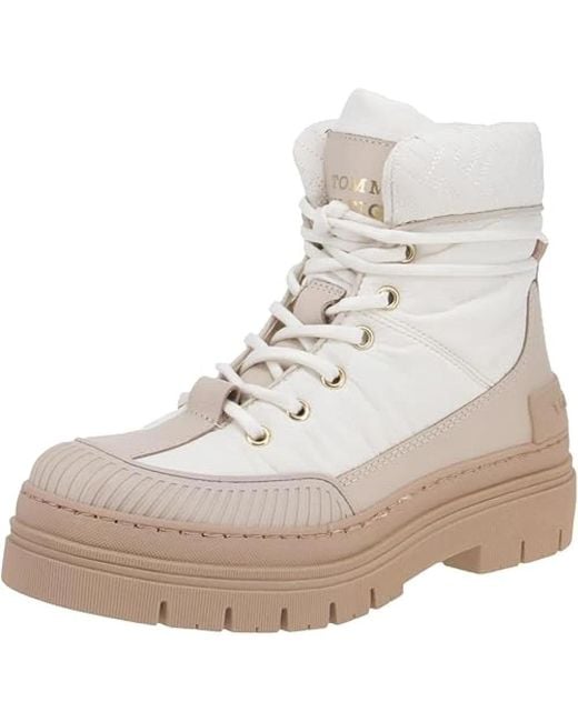 Tommy Hilfiger Natural Lace-Up Boots