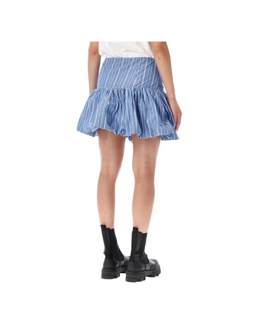 Ganni Blue Short Skirts