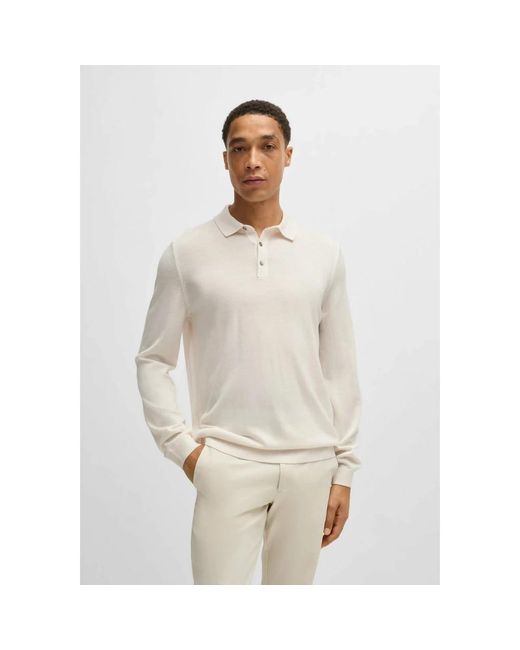 Polo Shirts Boss de hombre de color Gray