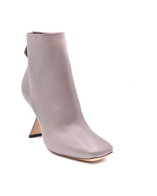 Nicholas Kirkwood Gray Ankle Boots