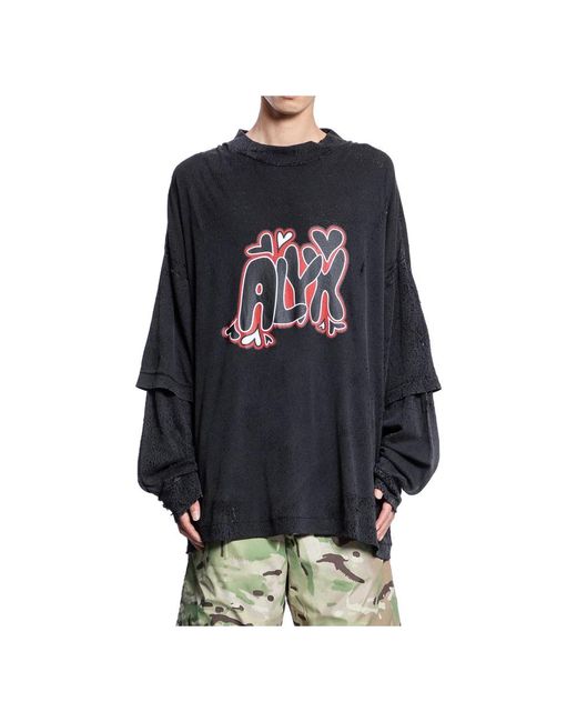 1017 ALYX 9SM T-shirt mit grafiklogo-druck in Black für Herren