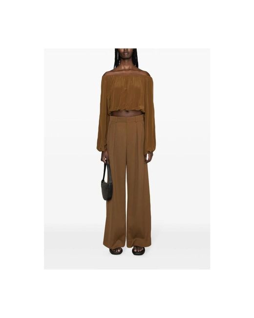 Wardrobe NYC Natural Wide Trousers