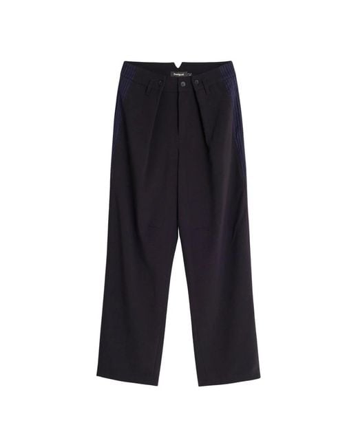 Desigual Blue Wide Trousers