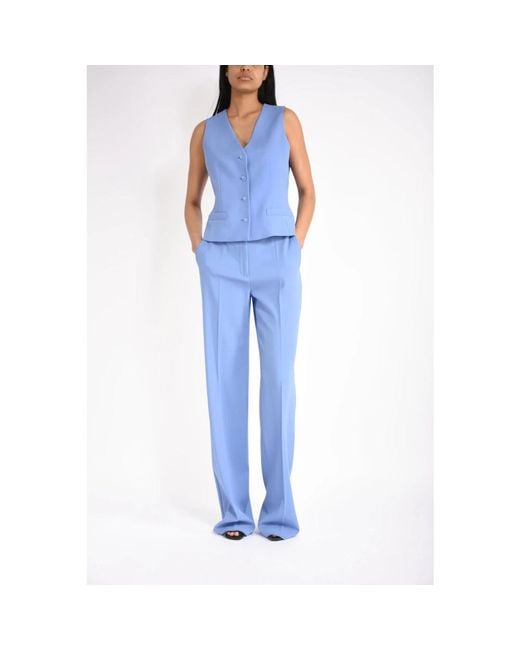 Max Mara Blue Waistcoats