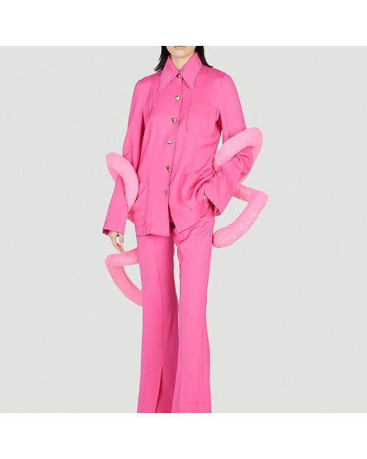 Marco Rambaldi Broeken ,Roze ,Straight Broeken in het Pink