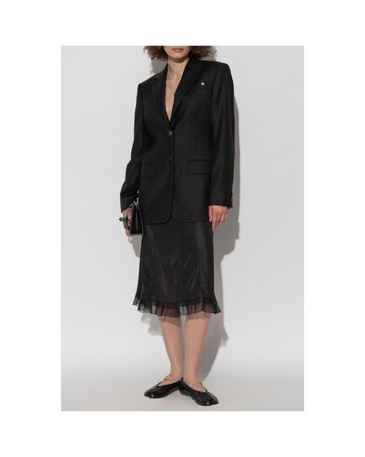 Helmut Lang Wollen Blazer in het Black