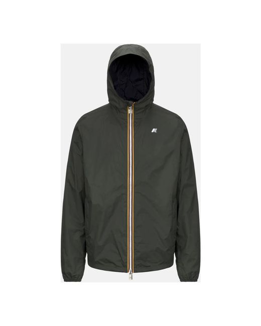 K-Way Black Light Jackets for men