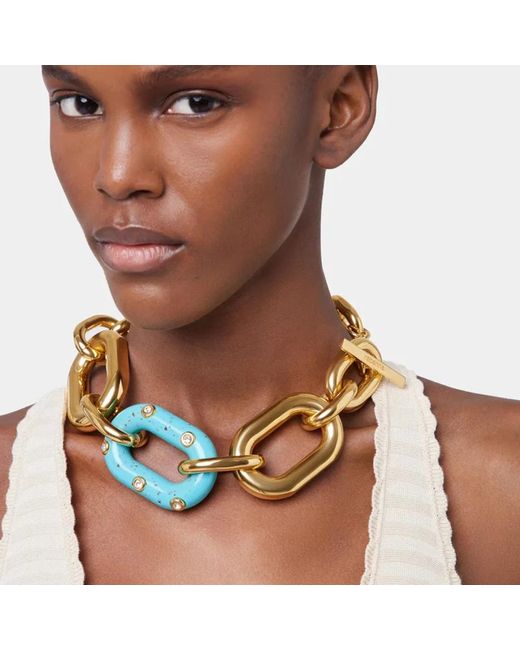 Necklaces Rabanne de color Metallic