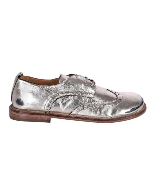 Moma Gray Laced Shoes