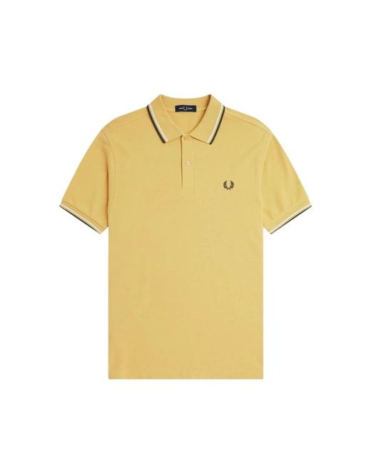 Fred Perry Yellow Polo Shirts for men