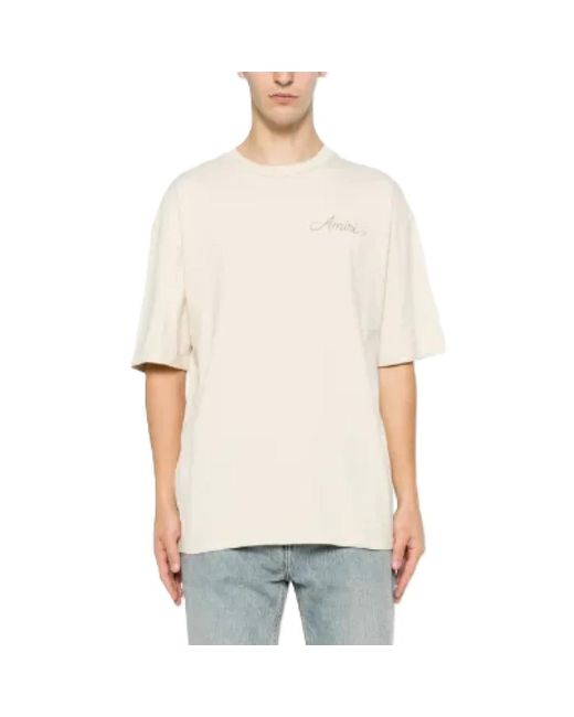 Amiri Natural T-Shirts for men