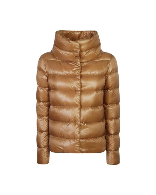 Herno Jassen ,Bruin ,Amelia Short Down Jacket in het Brown