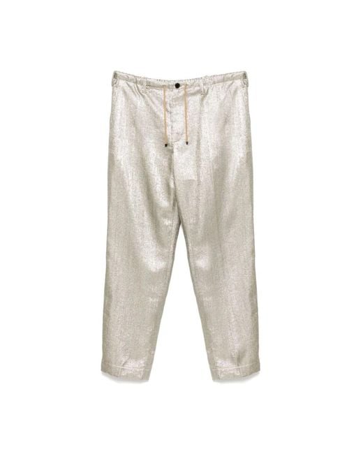 Dries Van Noten Gray Straight Trousers for men