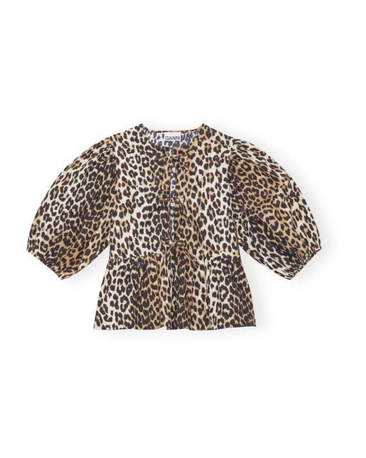 Ganni Brown Blouses