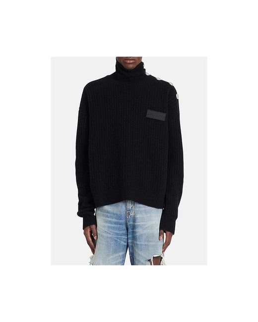 Balmain Knitwear > Turtlenecks in het Black voor heren