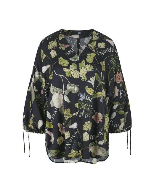 Riani Gray Botanik print bluse modern romantik chic
