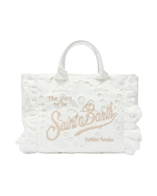 Mc2 Saint Barth White Tote Bags