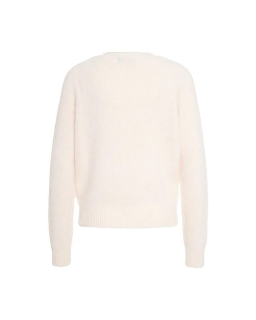 Roberto Collina White Round-Neck Knitwear