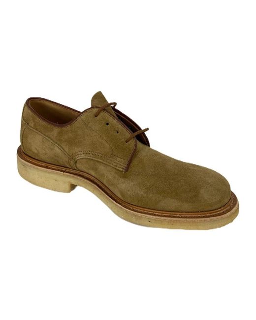 Tricker's Green Laced Shoes for men