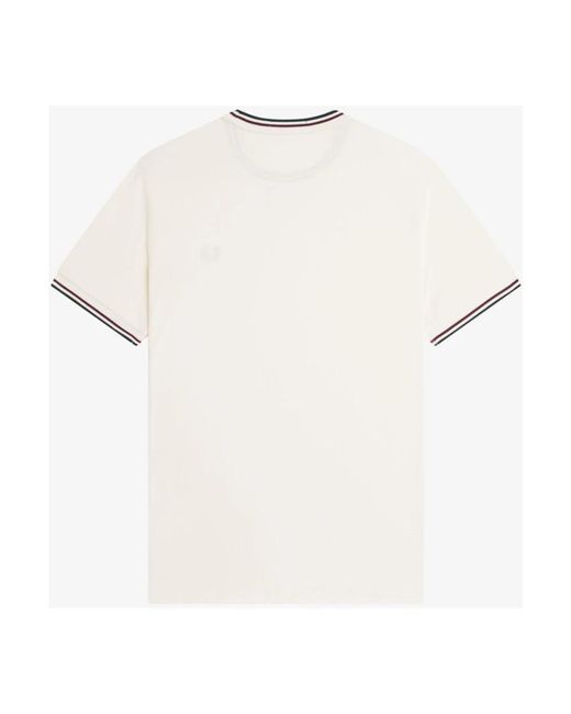Fred Perry White T-Shirts for men