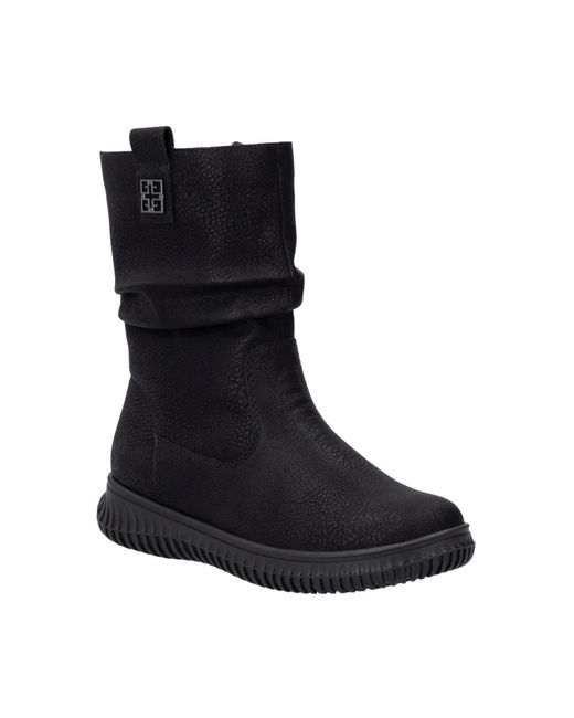 Rieker Black Ankle Boots