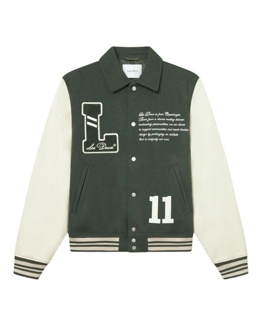 Les Deux Green Bomber Jackets for men