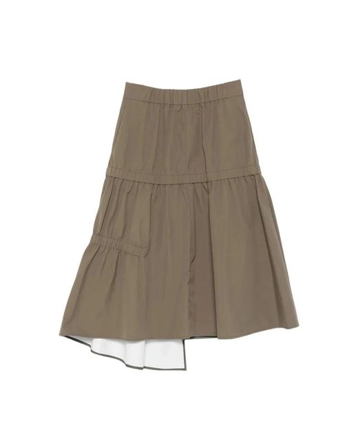 Tibi Gray Midi Skirts