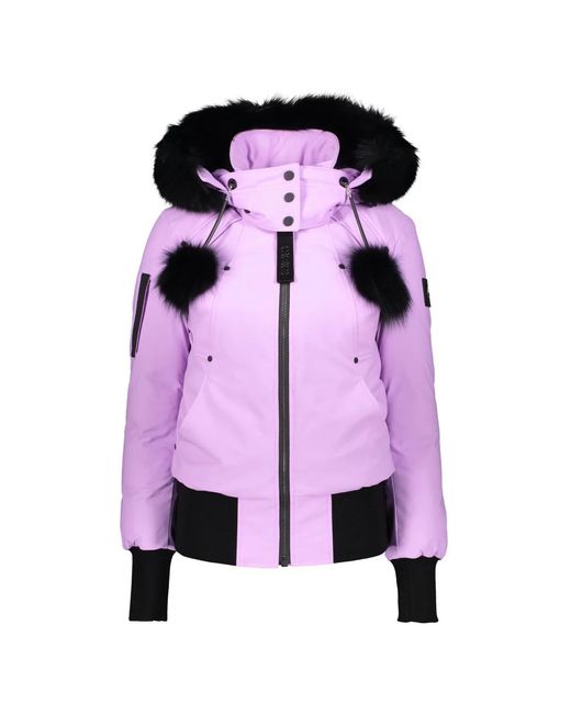 Moose Knuckles Purple Winter Jackets
