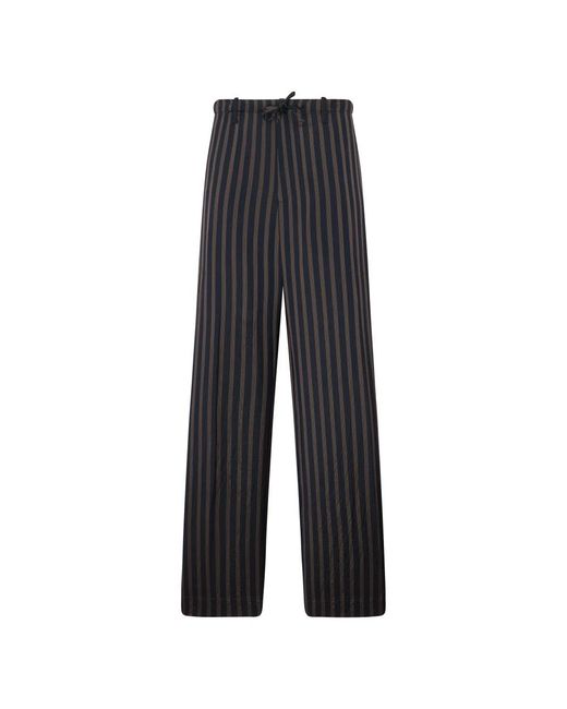Dries Van Noten Gray Wide Trousers for men