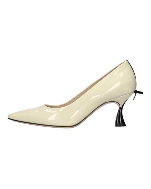Casadei White Pumps