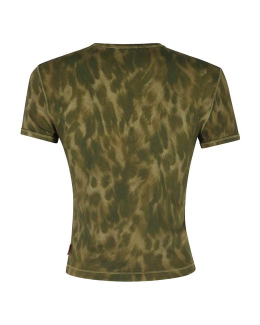 DIESEL Green T-Shirts