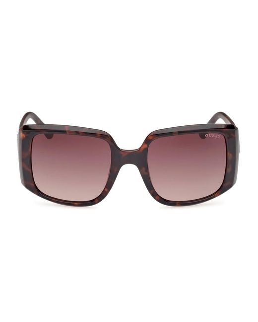 Guess Brown Quadratische sonnenbrille mit uv-schutz
