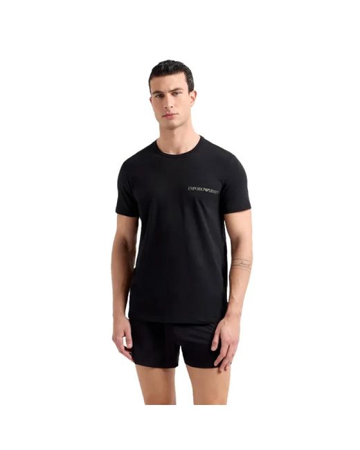 Emporio Armani Black T-Shirts for men
