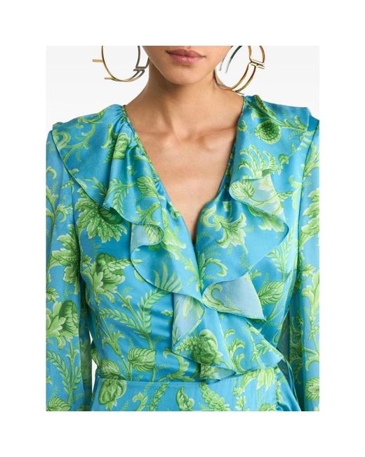 Etro Green Wrap Dresses