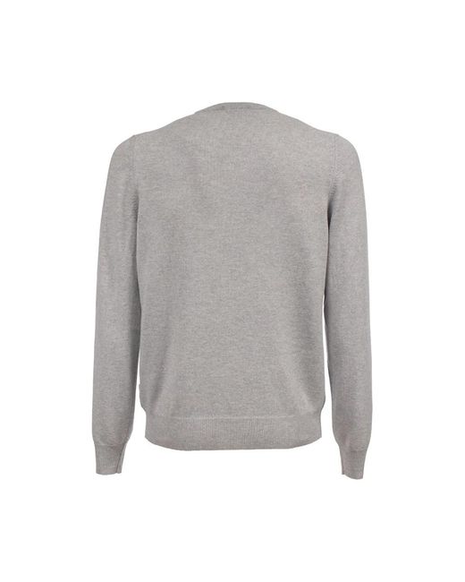 Gran Sasso Gray Round-Neck Knitwear for men