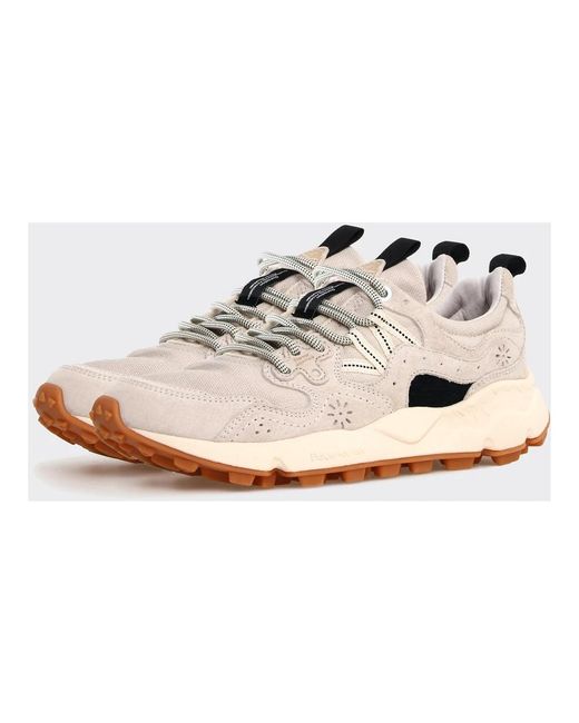 Flower Mountain White Sneakers for men
