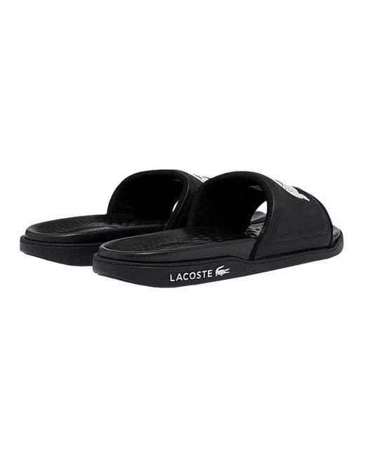 Shoes > flip flops & sliders > sliders Lacoste pour homme en coloris Black