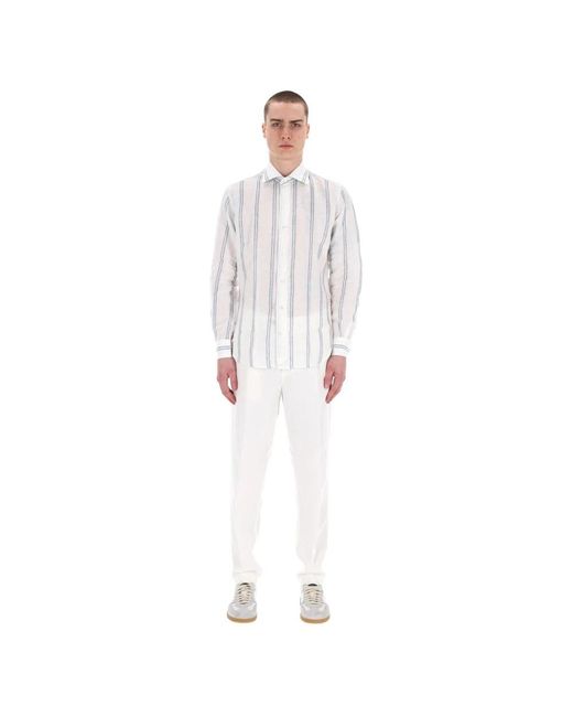 Eleventy White Casual Shirts for men