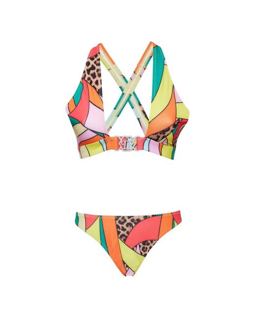 Philipp Plein Bikini Patchwork in het Multicolor